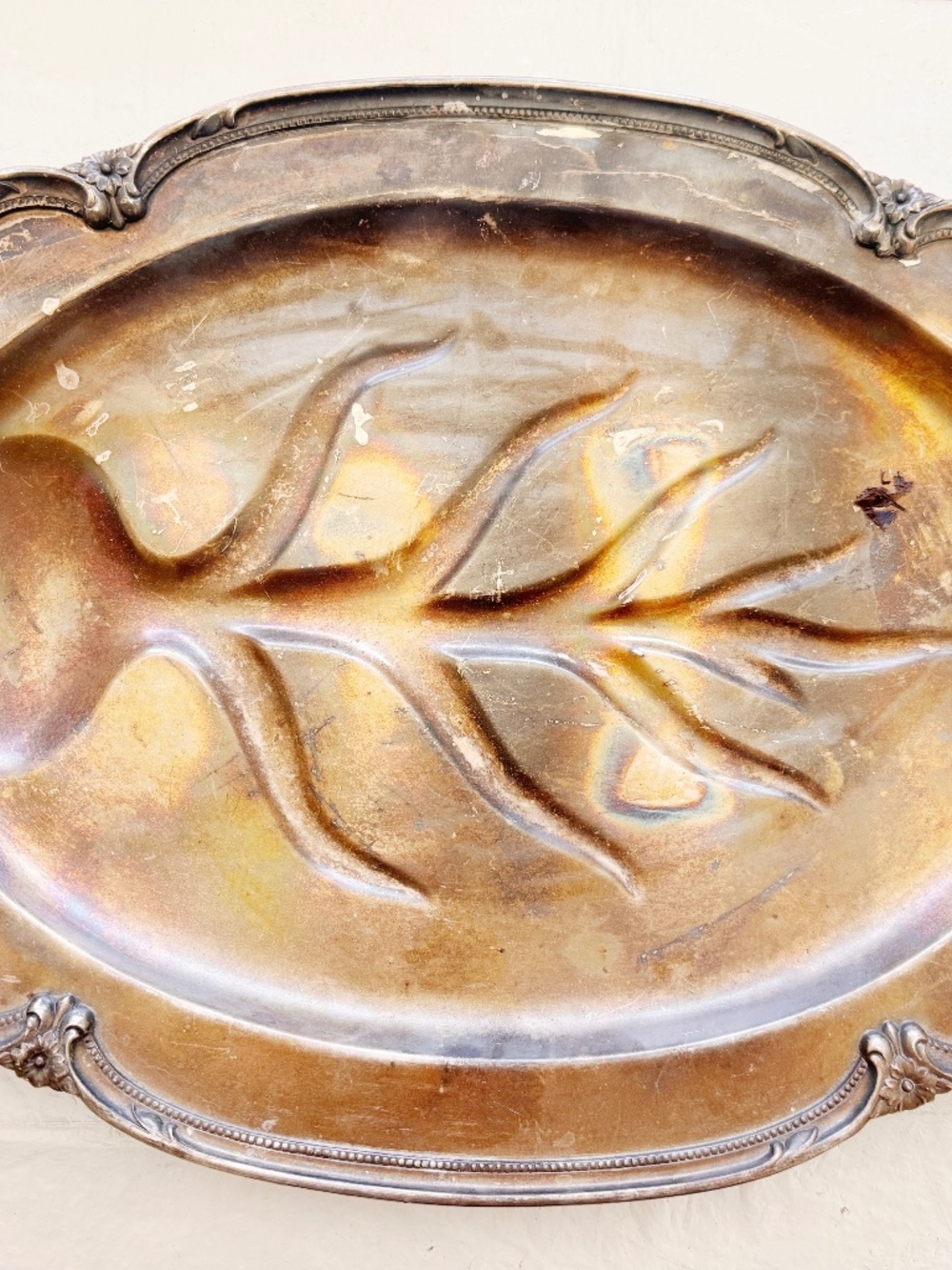 1847 Rogers Bros Remembrance EPNS 9810 Large 19" Turkey Roast Platter Tray